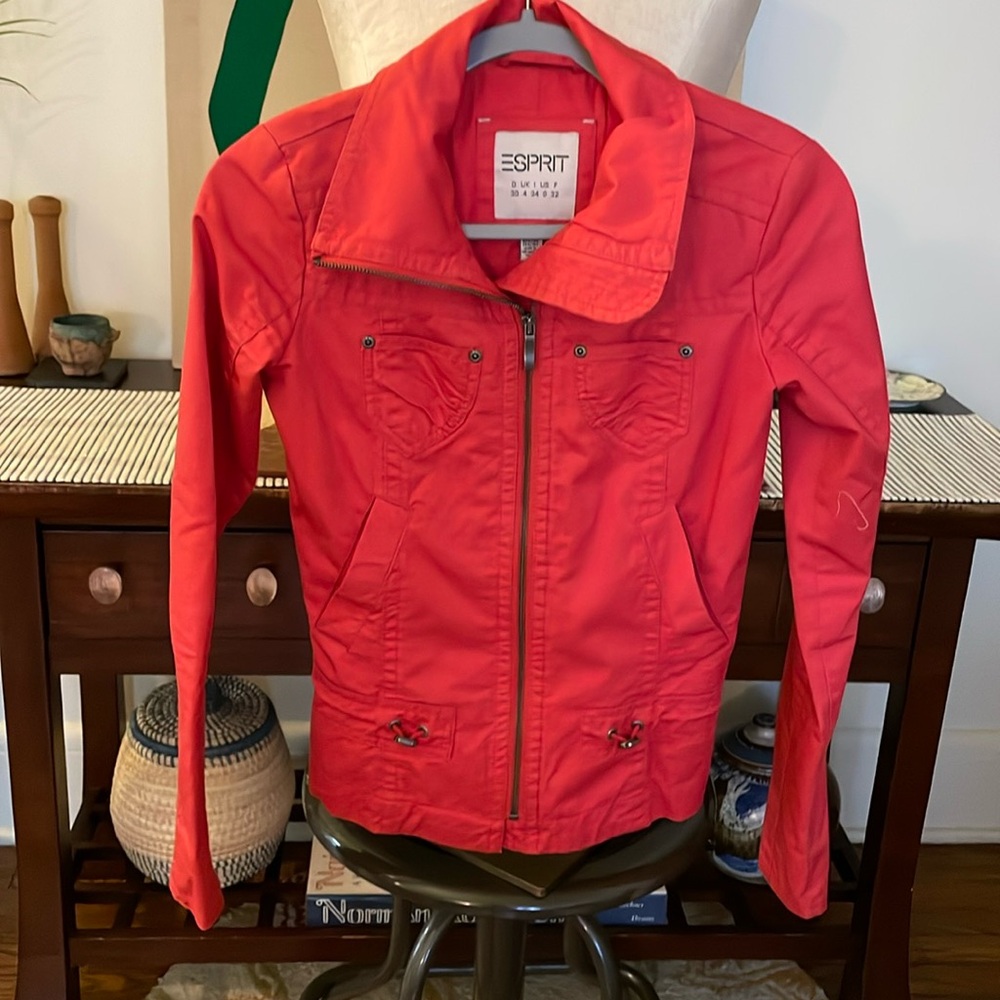Esprit tomato red jacket - size 0